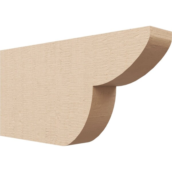 Ekena Millwork 2in. W x 6in. H x 12in. L Crestline Woodgrain TimberThane Rafter Tail, Primed Tan RFTUR02X06X12CRERCPR - main